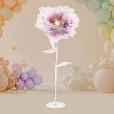 Flower Decoration with Light, Large Electric Auto-Open Artificial Flower