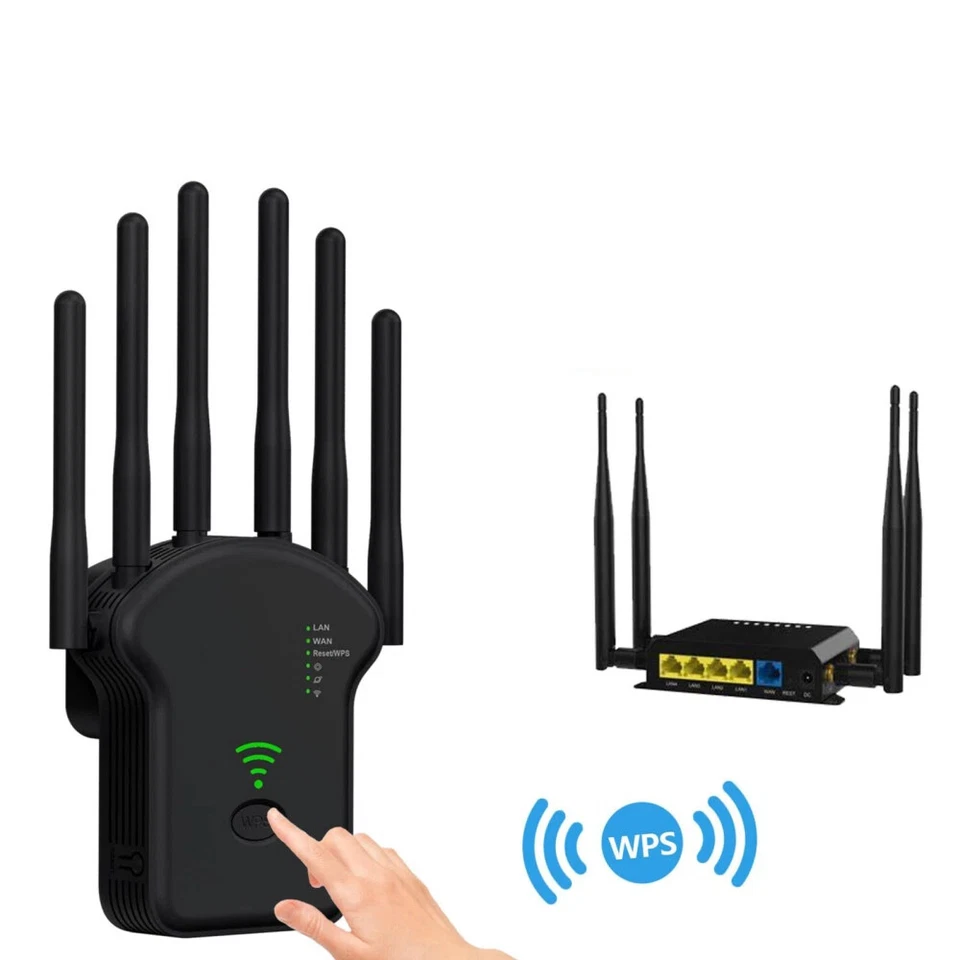 300/1200M WLAN Repeater Router Range Wifi Signal Verstärker Access Point Booster - Bild 2 von 4