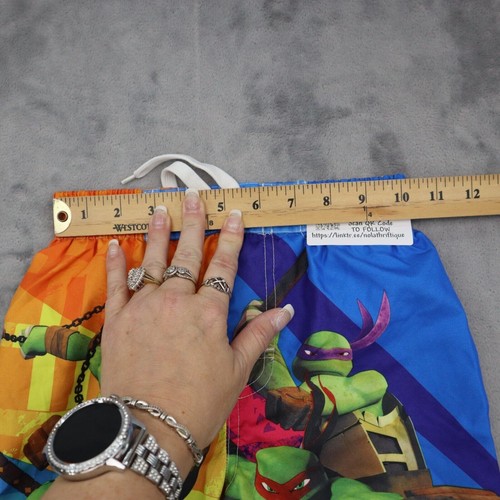 Nickelodeon Short Boys 5T Multicolor Mutant Ninja Drawstring Swim Trunks - Picture 4 of 19