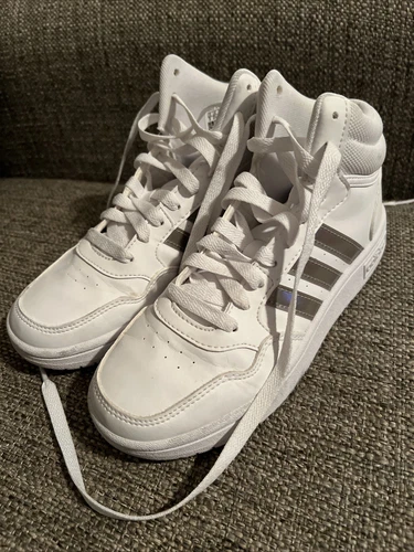 Adidas Hoops Mid 3.0 scarpe casual da bambino taglia 2 anni sneakers sportive bianche #662