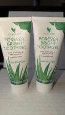 Forever Living Bright Toothgel With Aloe Vera NO Fluoride 4.6oz Exp 5/27, 2 PCS