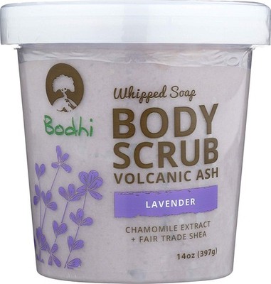 Bodhi Whipped Soap Body Scrub Volcanic Ash, 14 Ounce