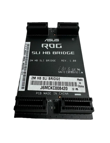 ASUS & ROG 2M HB 2-Way Nvidia SLI Bridge Rev 1.00 Genuine OEM Part 60mm 2 Slot
