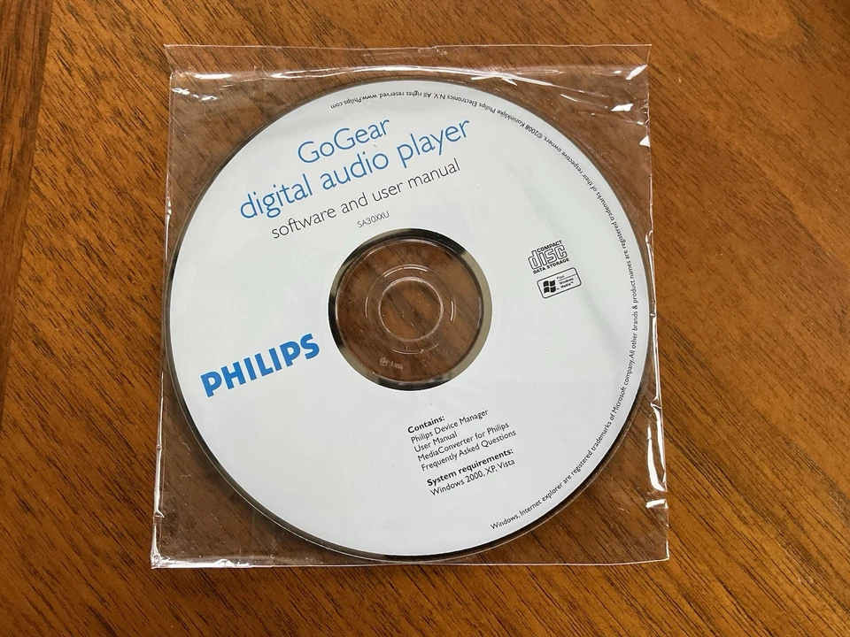 Philips GoGear Digital Audio Player Software and User Manual (Brand New Sealed) - Image 2 of 4