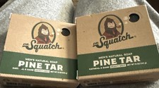 2 BARS Dr. Squatch Pine Tar Soap for Men - 5oz NEW