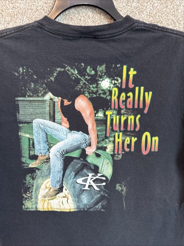 Vintage Y2k Kenny Chesney Tractors Sexy Short Sleeve Concert T-Shirt Sz Large US - Picture 6 of 15