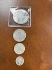 2019 libertydollar 1916 liberty half  1964 quarter & dime