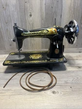 VINTAGE 1973 Reproduction Singer Sphinx Decal Treadle Sewing Machine Sold As Is