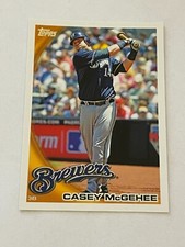 2010 TOPPS CASEY MCGEHEE #649 3B MILWAUKEE BREWERS BASEBALL