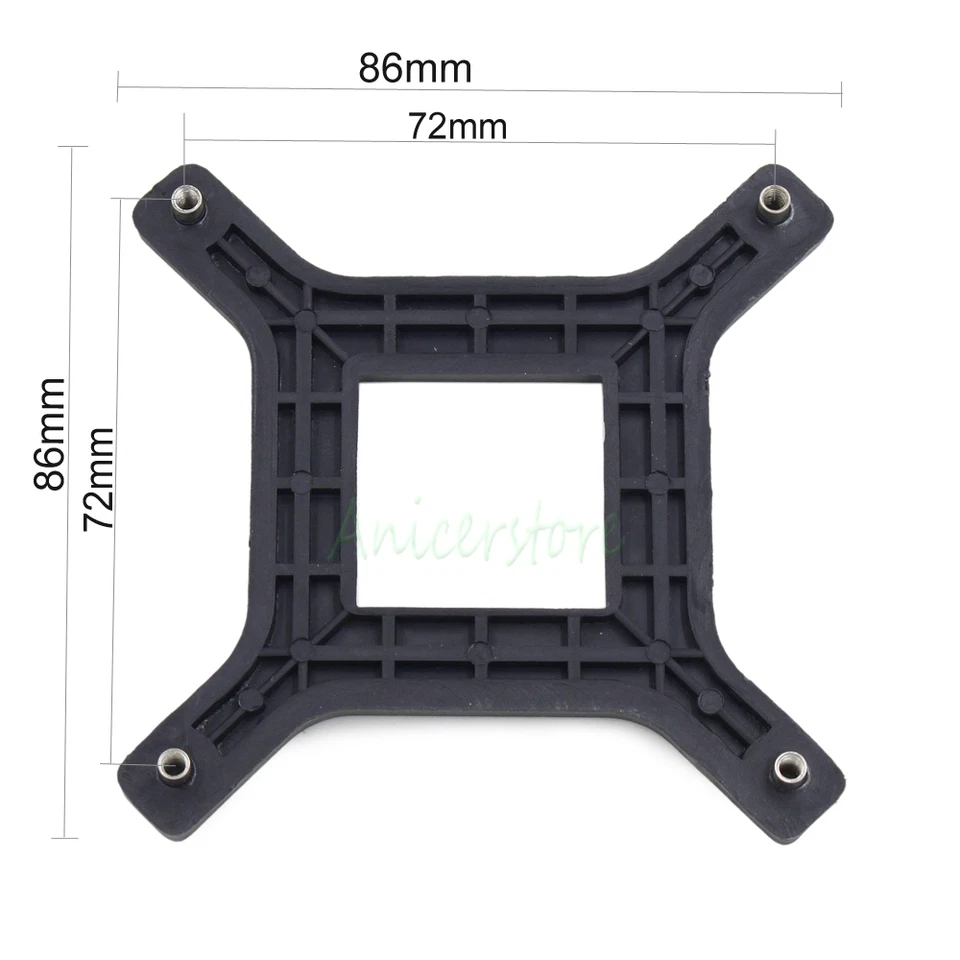 Bracket + Plastic Backplate Intel LGA 775 CPU PC Radiators Holder Mounting Base - Image 3 of 4