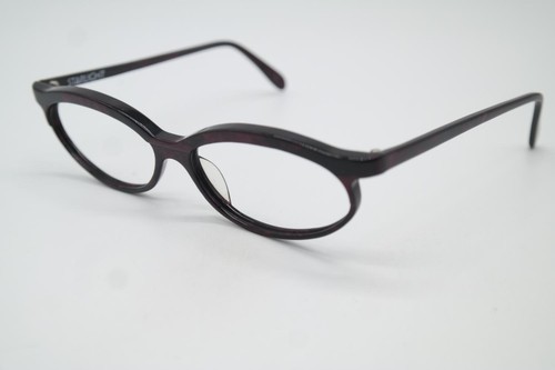 Vintage Glasses STARLIGHT 8 68 Burgundy Black Oval Frame Eyeglasses - Picture 3 of 6