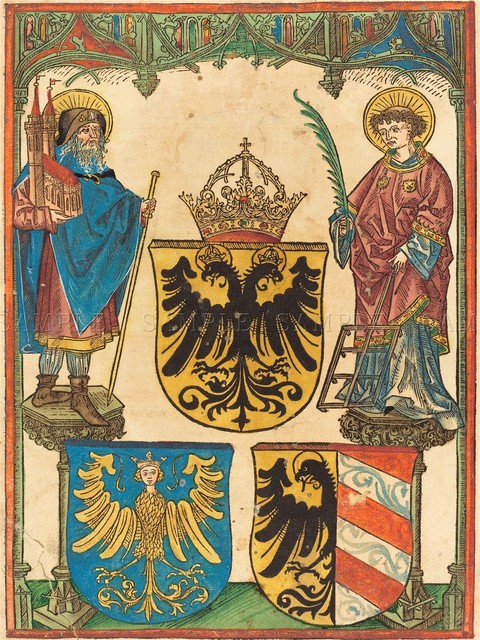 GERMAN 15TH CENTURY HOLY GHOST OLD ART PAINTING POSTER PRINT BB5477A