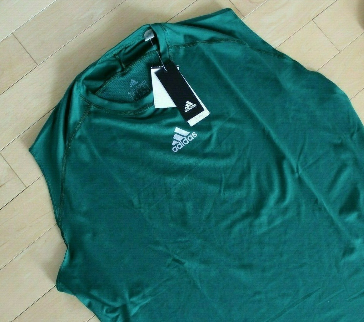 NWT Adidas Men's Big & Tall Logo Compression Tank Top Green 4XL 4XLT eBay