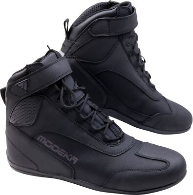 MODEKA Motorradschuhe KUMANI schwarz CE wasserdicht Hipora Protektoren Gr. 42