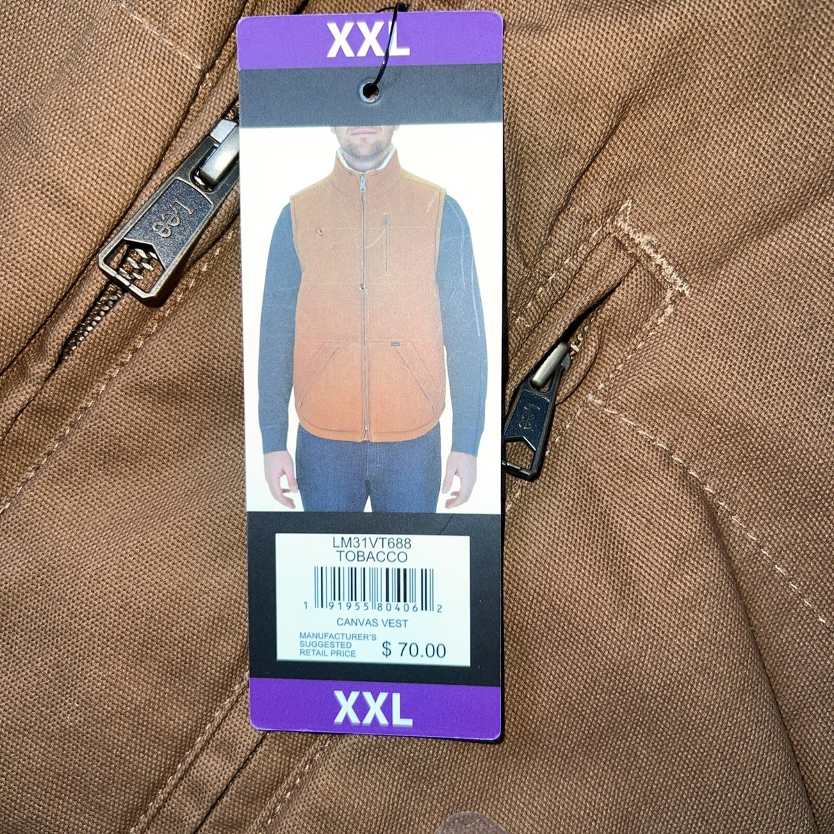 Lee Premium Men's Sherpa XXL Lined Full ZIp Canvas The Workwear