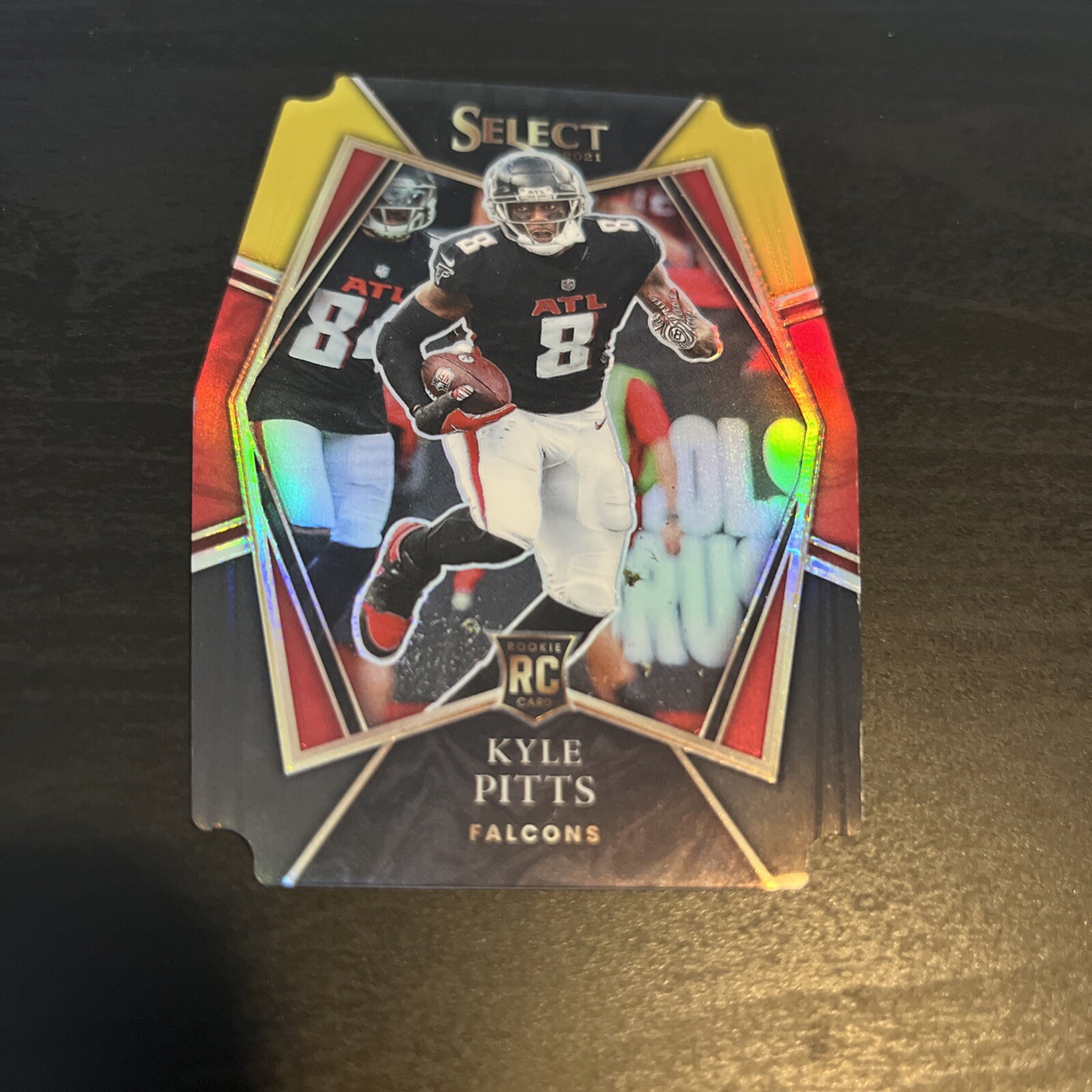 2021 Select YELLOW RED DIE CUT Kyle Pitts RC #146 Falcons Football Card (d8)