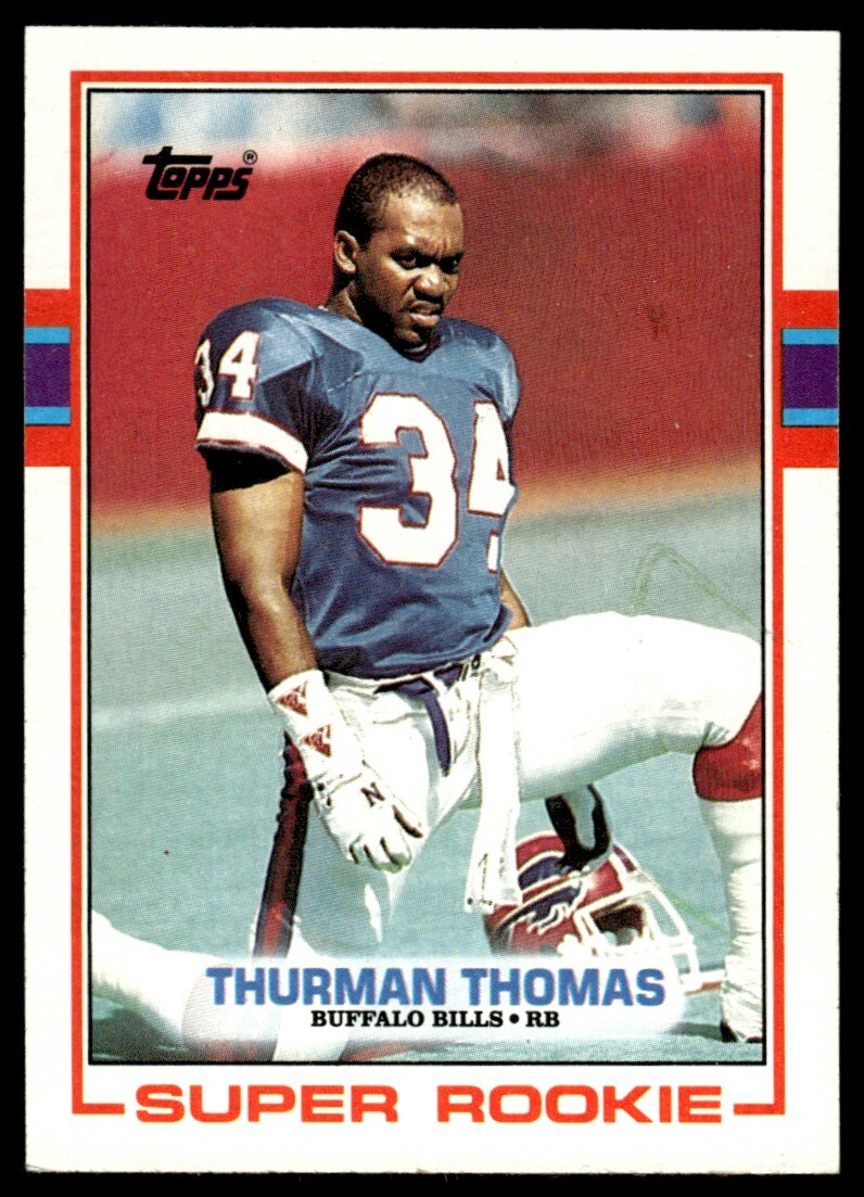 THURMAN THOMAS 1989 TOPPS RC #45