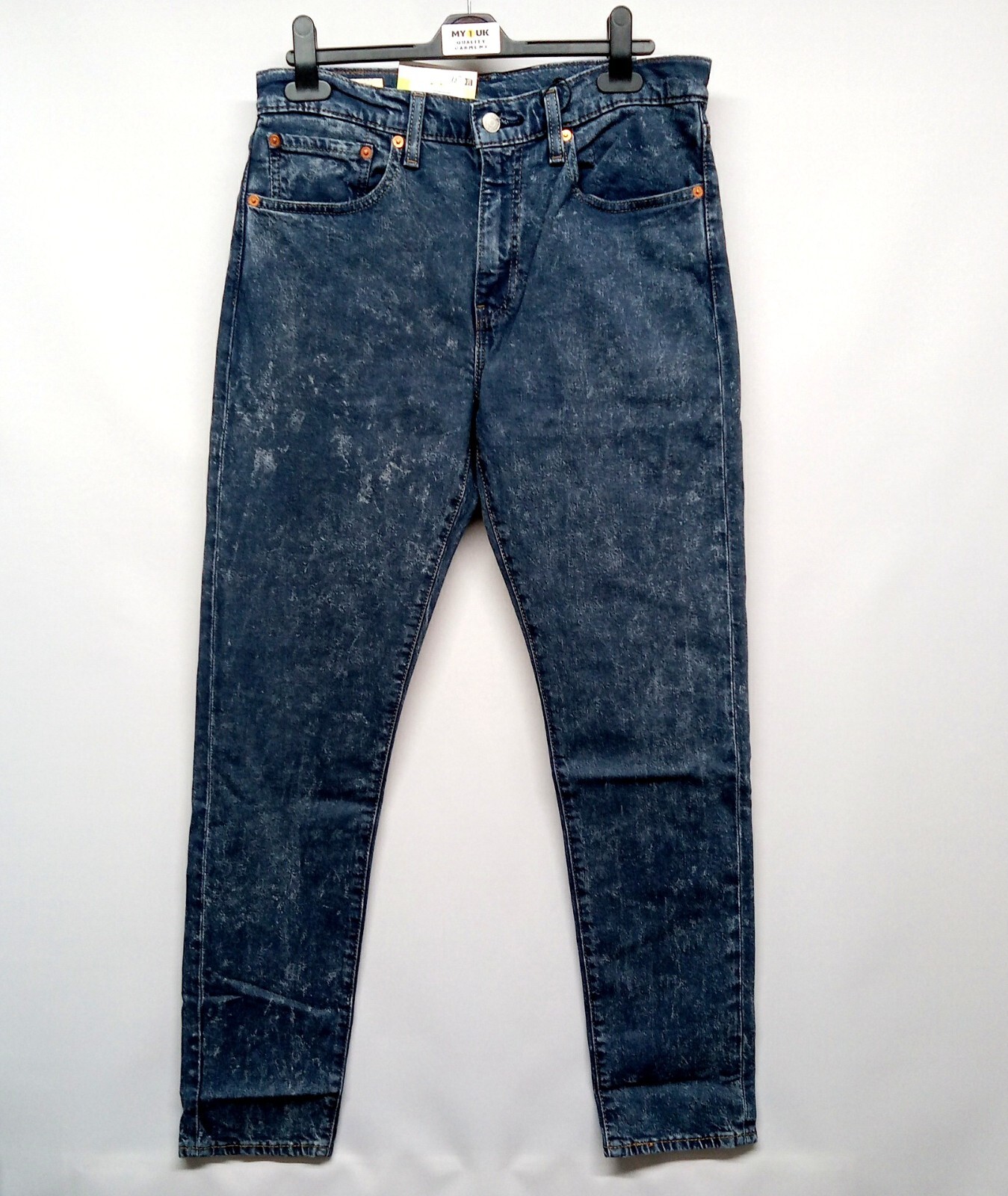 New LEVI'S 512 Premium Slim Taper Jeans Indigo Aged Denim Effect W31 L32 BNWT