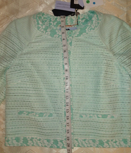 NEW BLUMARINE REVERSIBLE 2 in 1 WOMEN'S CARDIGAN US 10 12 IT 48 MADE IN ITALY - Picture 2 of 12