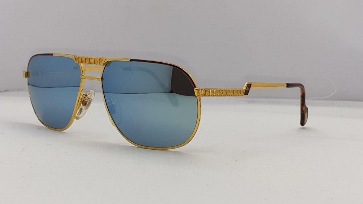 Hilton Exclusive 022 C2 24KT Gold & Havana / Blue Mirror Hilton Exclusive 022 C2 24KT Gold & Havana / Blue Mirror