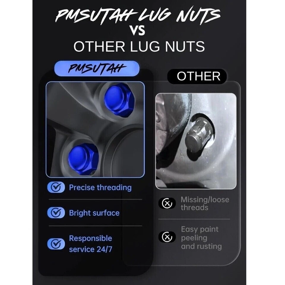 Bulge Lug Nuts 2014-2016 Can-Am Maverick Max 1000R 2019-2022 Sport 1000 Rim Nut - Image 2 of 4