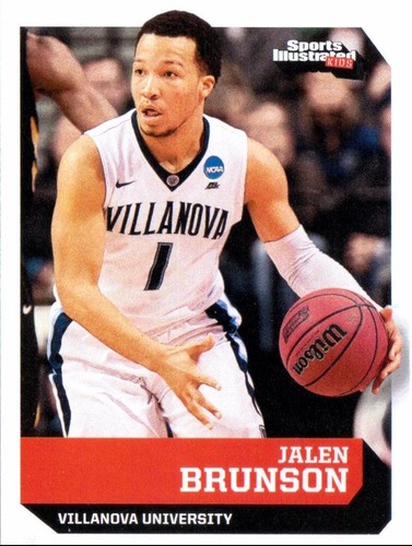 JALEN BRUNSON 2018 SPORTS ILLUSTRATED SI KIDS "1ST EVER PRINTED ROOKIE CARD #697