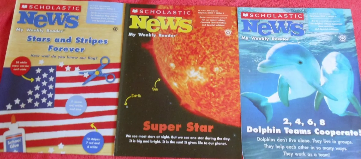 Vibrant Scholastic News Cover Illustration