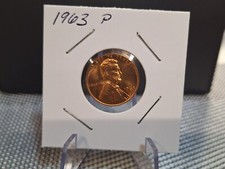 1963 P Lincoln Cent Brilliant Uncirculated Condition Free Shipping 1963 P Lincoln Cent Brilliant Uncirculated Condition Free Shipping