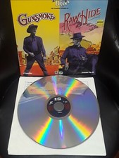 Gunsmoke Rawhide Laserdisc The premiere episodes western tv show Eastwood 1992