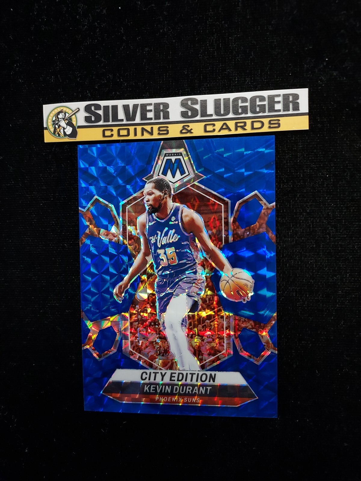 2023-24 Kevin Durant Panini Mosaic City Edition Blue Prizm /199 #286 Suns