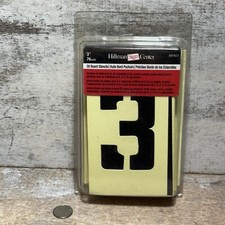 Hillman Sign Center Oil Boards Stencils 3" 847027 A-Z, 0-9, Symbols, EXTRAS New