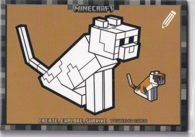 Panini Minecraft 3 Create, Explore, Survive Limited Edition Nr. 9 Ocelot Cat