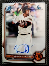 2022 Topps Bowman Chrome 1st Ricardo Genoves Autograph
