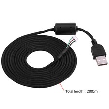 Replacement USB Cable Braided Line Wire For Logitech G5 G500 G500S Mouse Mice SK