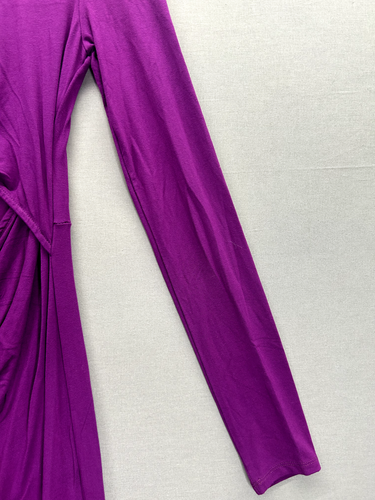 Alloy Apparel Womens Purple Midi Dress Bodycon Long Sleeve Scoop Neck NWT Size S - Picture 9 of 13