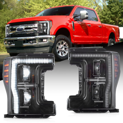 VLAND LED Headlights Assembly For 2017-2019 Ford F-250 F350 F450 F550 Super Duty