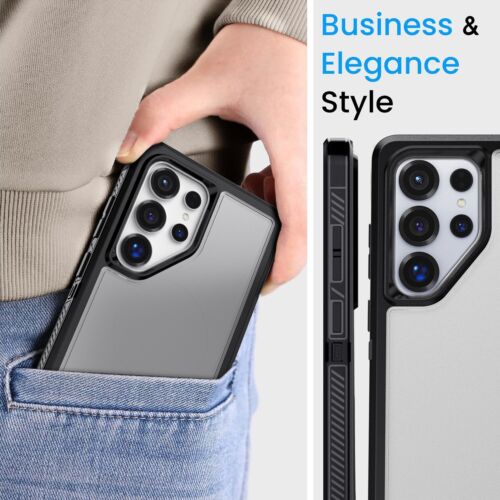 Funda a prueba de golpes de doble capa para teléfono Samsung Galaxy S24 Ultra/S24/S24 Plus - Imagen 13 de 27