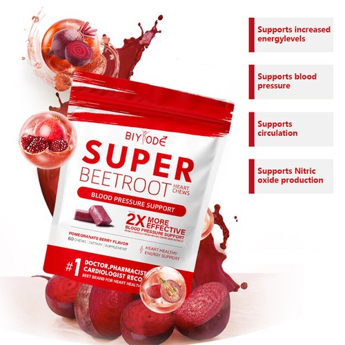 SuperBeets Heart Chews | Grape Seed Extract and Non-GMO Beet Powder - Picture 4 of 12
