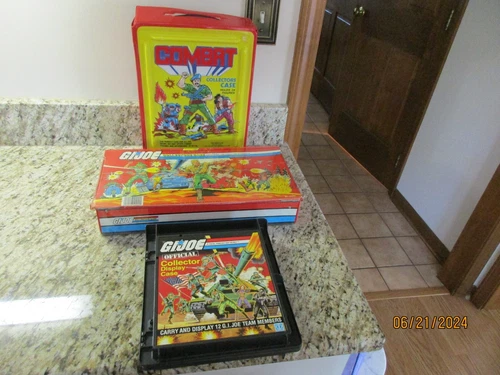 GI Joe Action Figure Carrying Case Lot Of 3  1982, 1984 & 1987