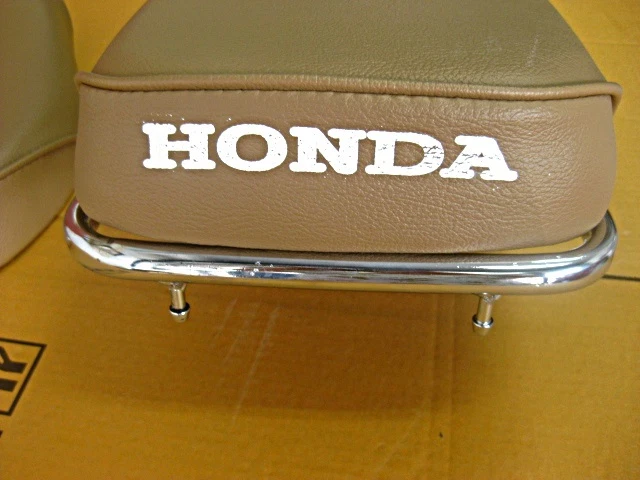 Fit HONDA C70 C90 SINGLE SEAT SET + SEAT LOCK+ RACK CARRIER "LIGHT BROWN" #BI# Foto 3 de 4