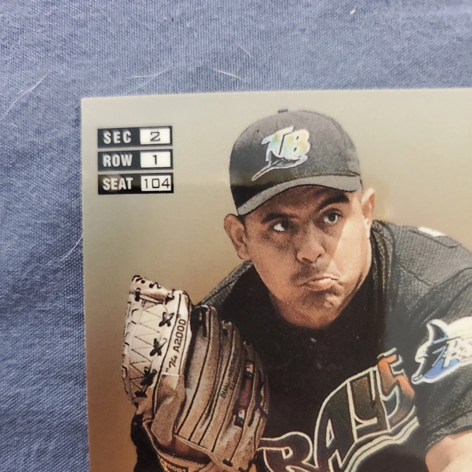 Wilson Álvarez Tampa Bay Devil Raya 1998 Flair Showcase fila 1 #104  Foto 4 de 4