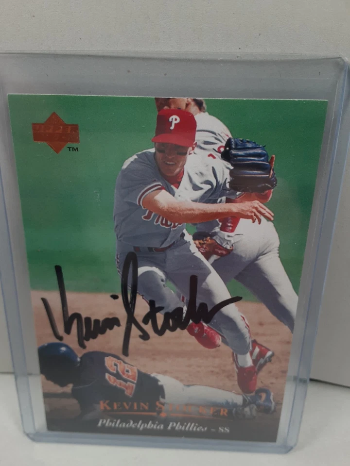 Kevin Stocker Autographed Phillips Upper Deck Prospect Rookie Card $1.08 S&H Opt - Image 4 of 4