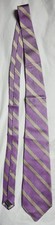 Robert Talbott Best of Class Purple Gold Striped Tie 100% Silk Made In USA