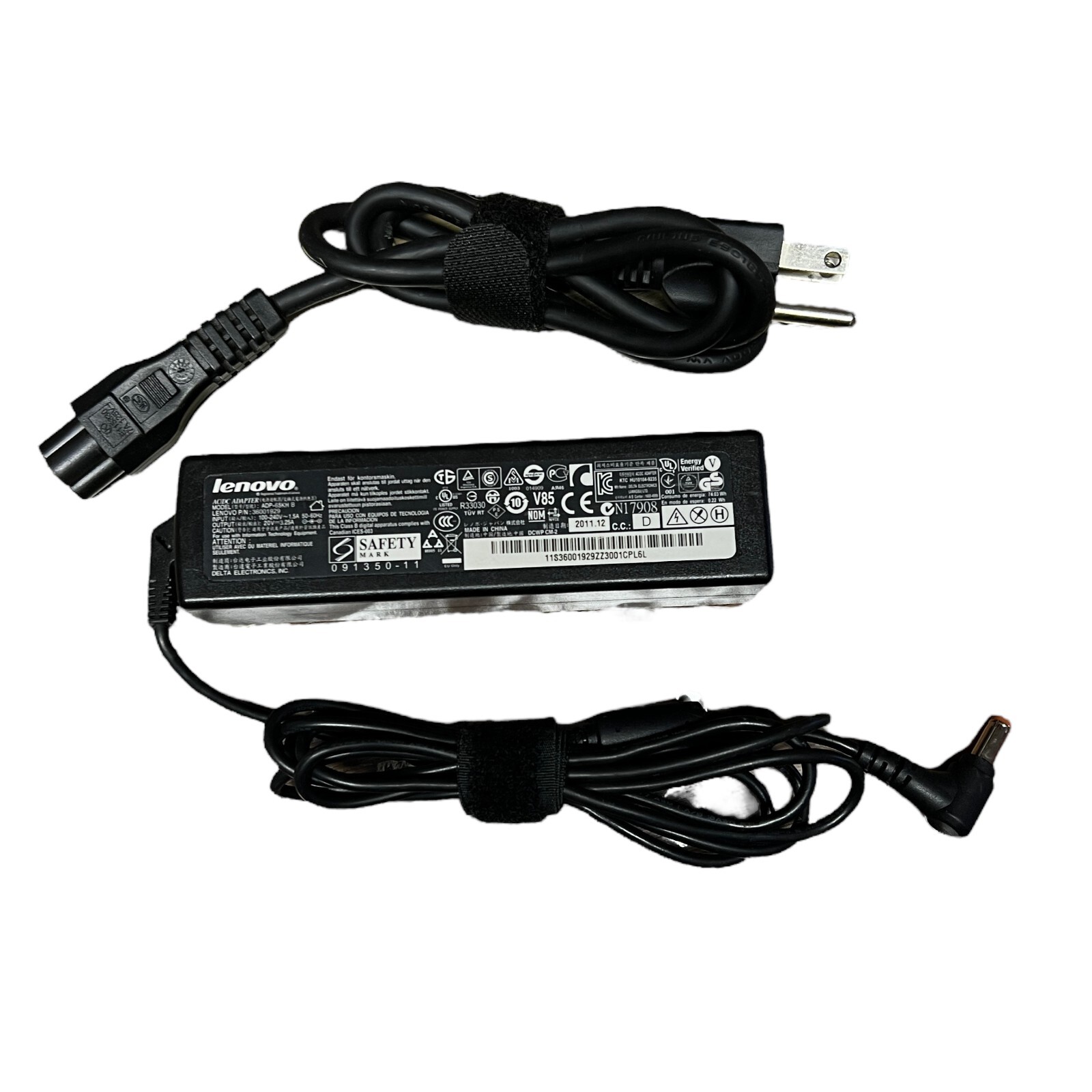 Lenovo 36001646 20V 3.25A ADP-65KH B AC Adapter - Black | eBay