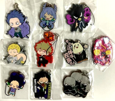 My Hero Academia Rubber Strap Shinso Bakugo Tokoyami Overhaul Mineta Hado Ojiro
