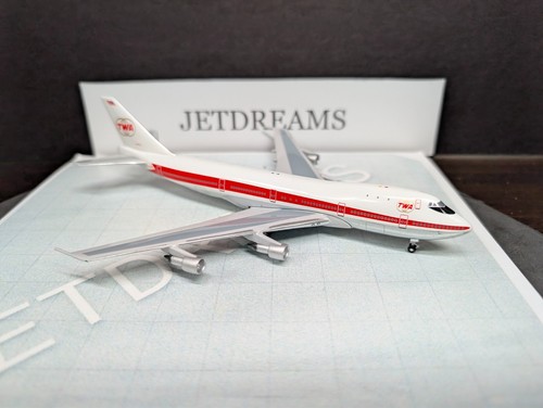 1/400 TWA TRANS WORLD AIRLINES BOEING 747-100 1970'S COLORS N93102 AEROCLASSICS - Picture 4 of 7
