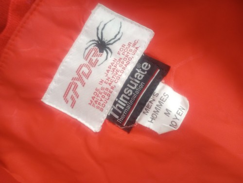 Vintage Spyder Made In Japan Thinsulate Ski Jacket Mens Medium Red White Blue - Picture 17 of 20