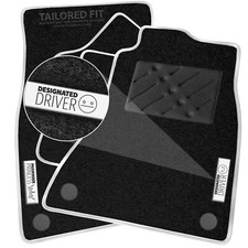 To Fit Peugeot 307 5 Door 2002-2008 Passenger Princess Black Car Mats [B]
