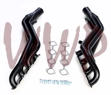 Black Exhaust Header Manifold System 04-08 Ford F150 Truck 4.6L V8 4WD Only