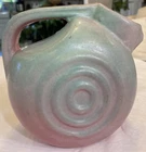 VTG NILOAK POTTERY BULLSEYE PITCHER GREEN PINK GLAZE SOUTHWEST 1906-1946 ESTATE